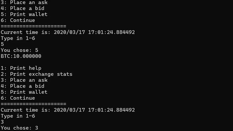 Trade Market Simulator